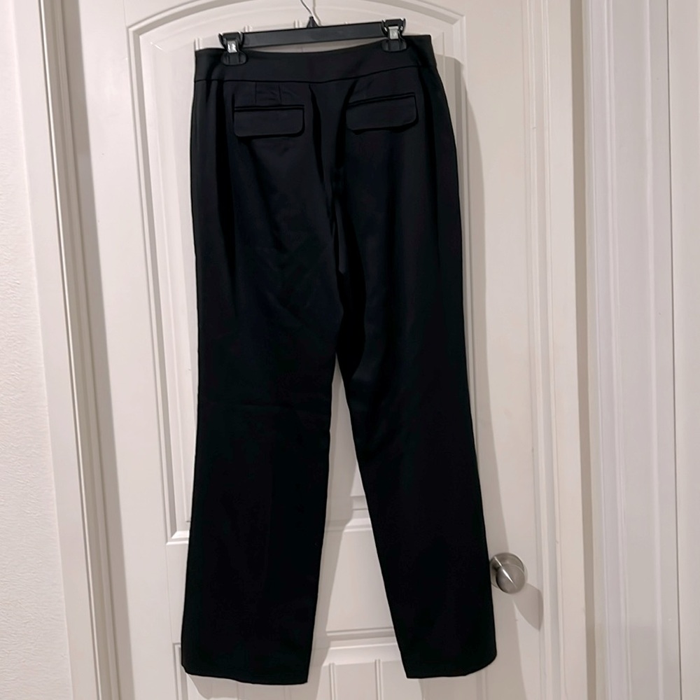 Ann Taylor MARGO FIT Wide Straight Leg Pants Black Fully Lined, Size 8 - Picture 3 of 9